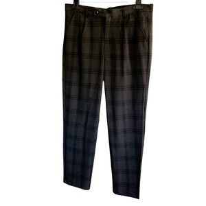 Maurices Grey Black Plaid Straight Leg Trousers Dress‎ Pants 5/6 Dark Academia
